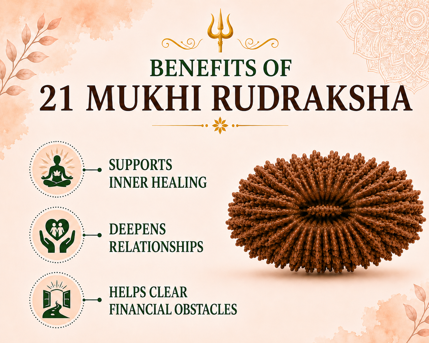21 Mukhi Rudraksha (Nepal Origin)